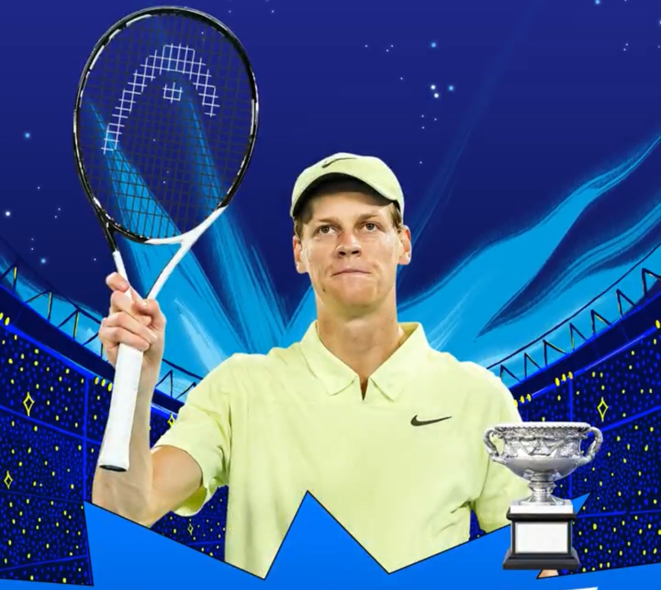 联合杯翻盘澳网，辛纳刷新纪录